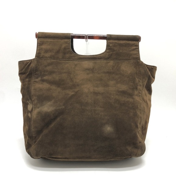 CHANEL CC MARK PLASTIC HANDLE TOTE BAG BROWN - Picture 2 of 15